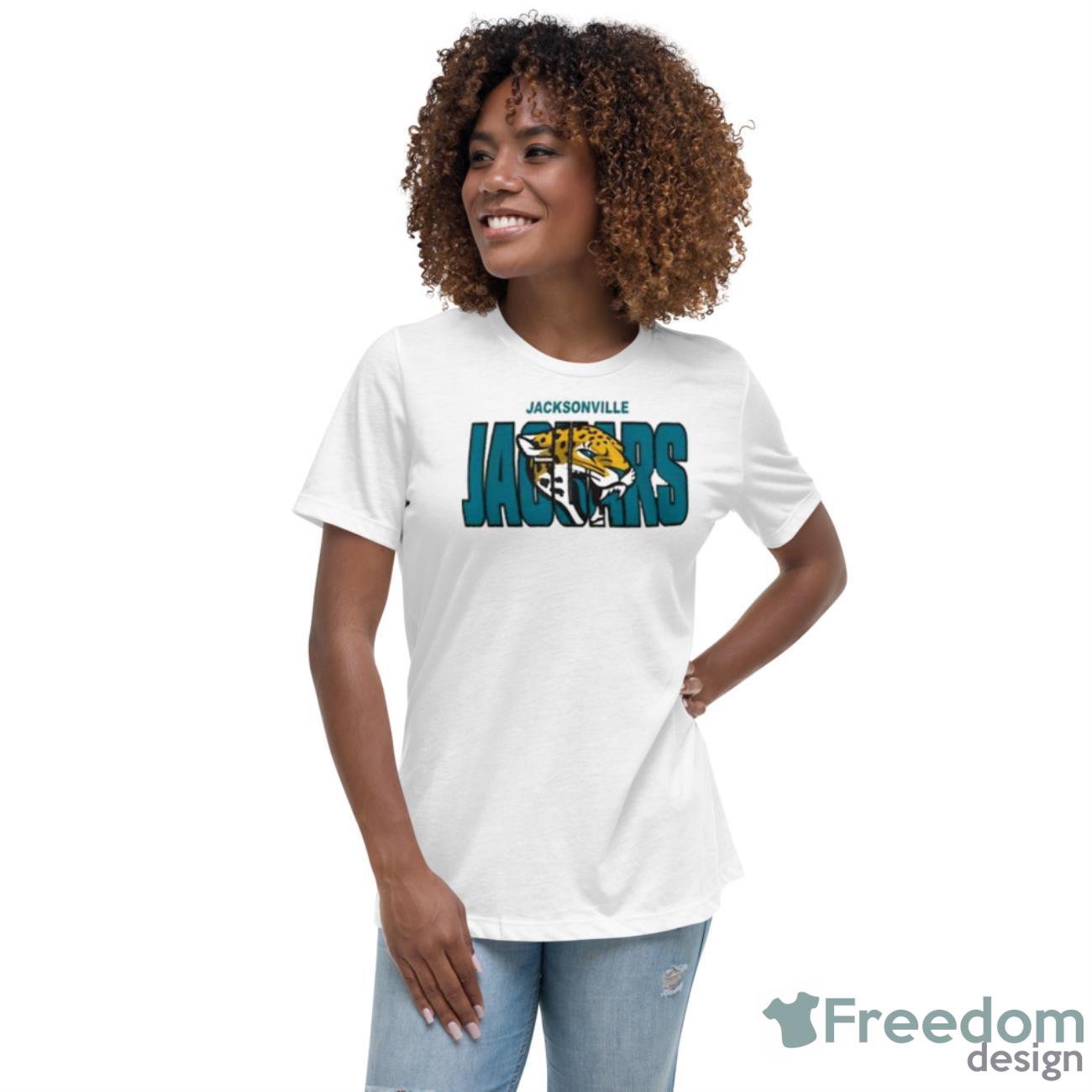 Jacksonville Jaguars New Era 2023 NFL Draft Shirt - Womens Relaxed Short Sleeve Jersey Tee Jacksonville Jaguars New Era 2023 NFL Draft Shirt - Womens Relaxed Short Sleeve Jersey Tee