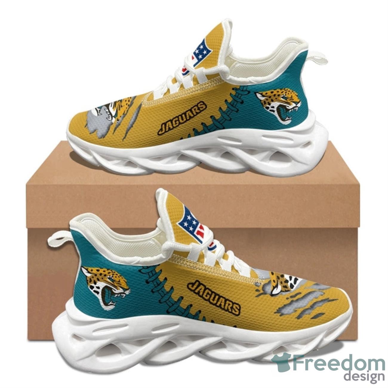 Jacksonville Jaguars NFL Max Soul Sneakers Running Shoes Product Photo 2