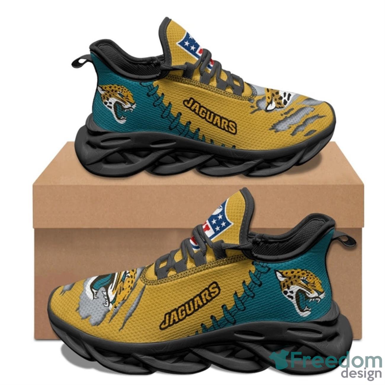 Jacksonville Jaguars NFL Max Soul Sneakers Running Shoes Product Photo 1