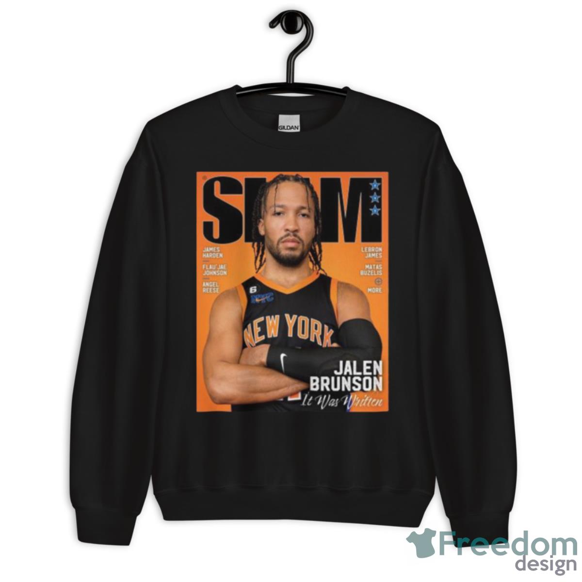 Jalen Brunson SLAM 243 Cover Shirt - Unisex Crewneck Sweatshirt