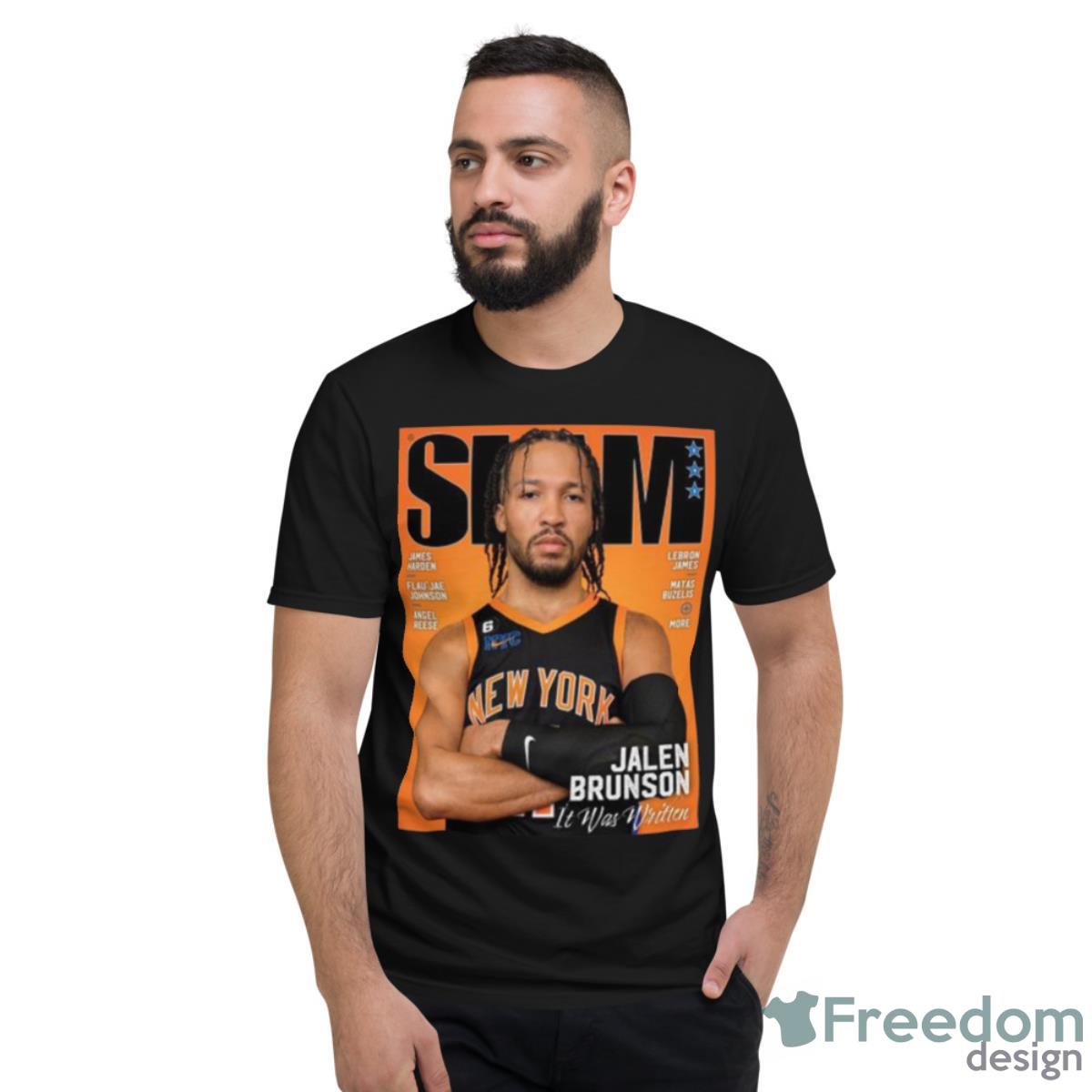 Jalen Brunson SLAM 243 Cover Shirt - Short Sleeve T-Shirt