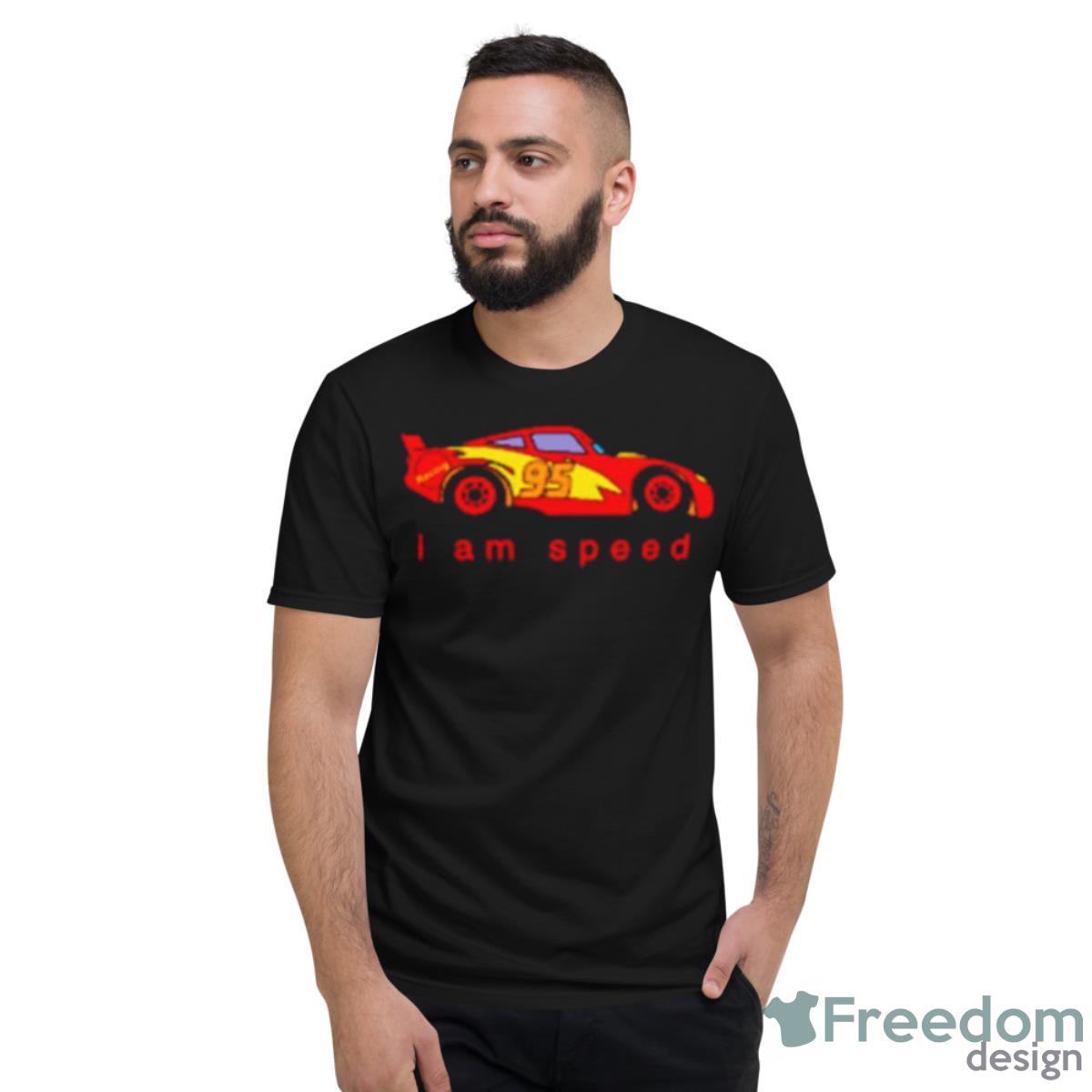 James Potter Wearing I Am Speed 95 Cars Shirt - Short Sleeve T-Shirt