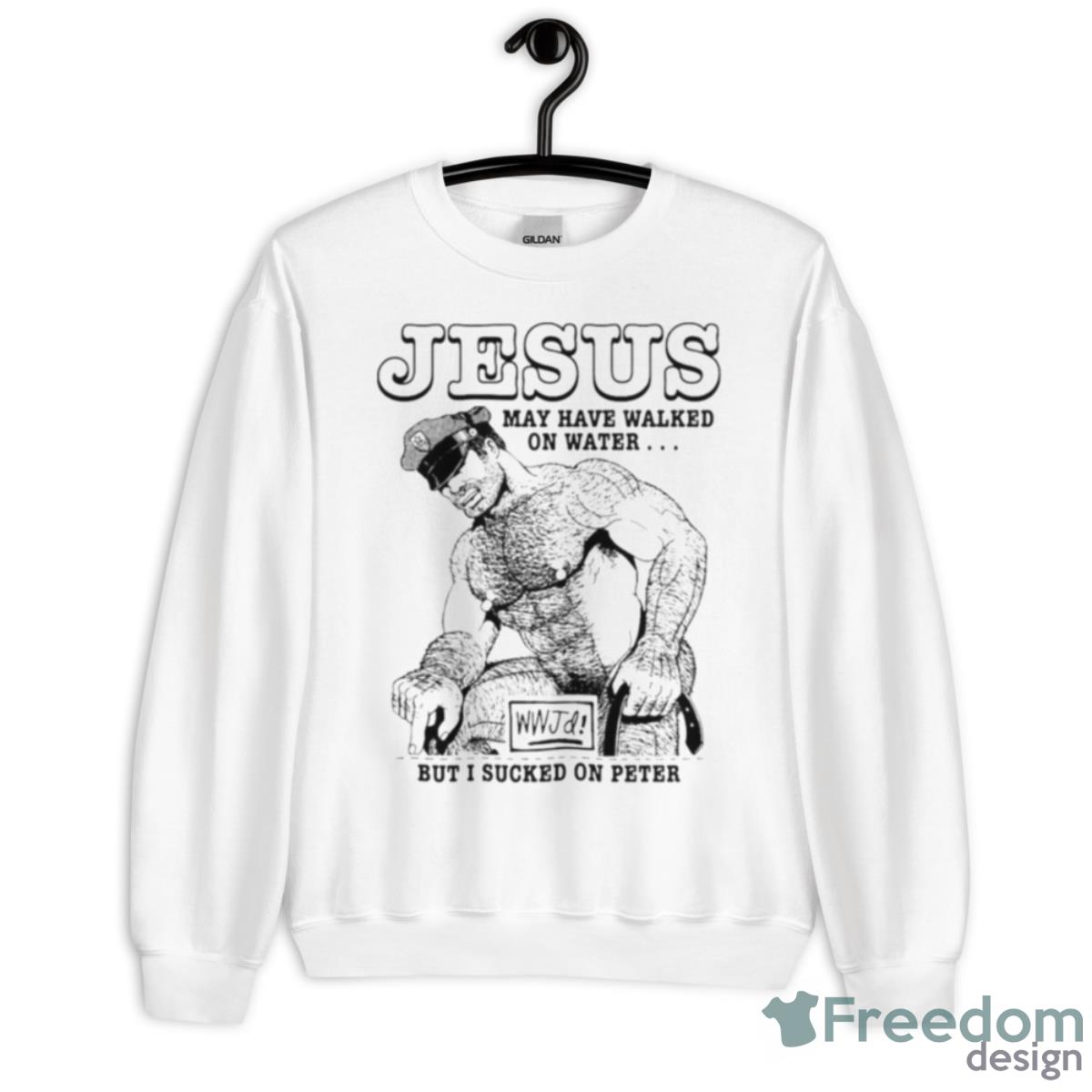 Jesus But I Sucked On Peter Shirt - Unisex Heavy Blend Crewneck Sweatshirt