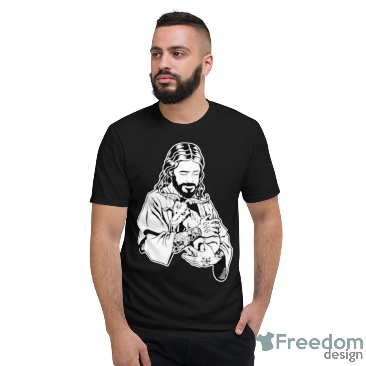 Jesus Loves Satan Baphomet GoaShirt - Short Sleeve T-Shirt