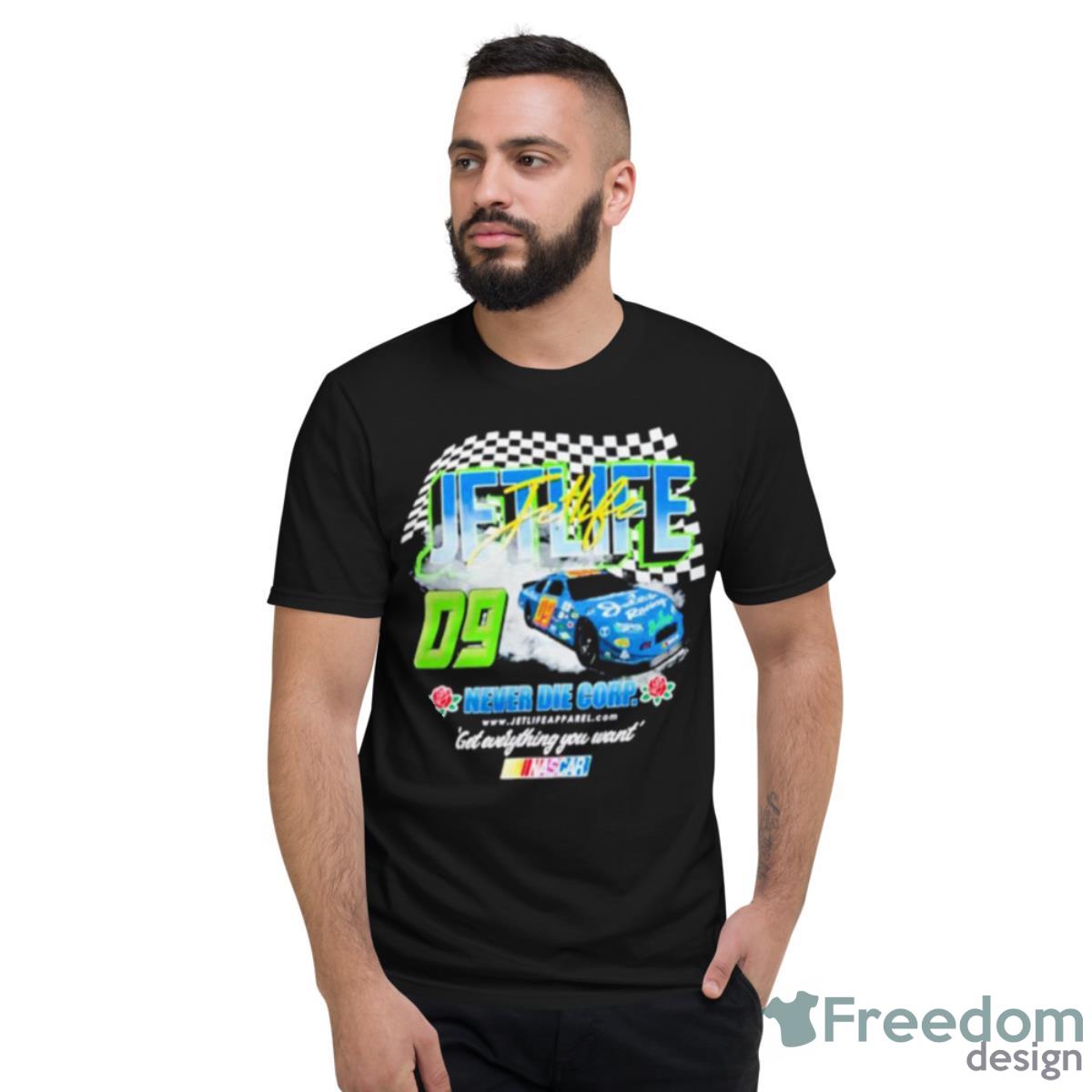 Jet Life X Nascar Stock Car Never Die Corp Shirt - Short Sleeve T-Shirt