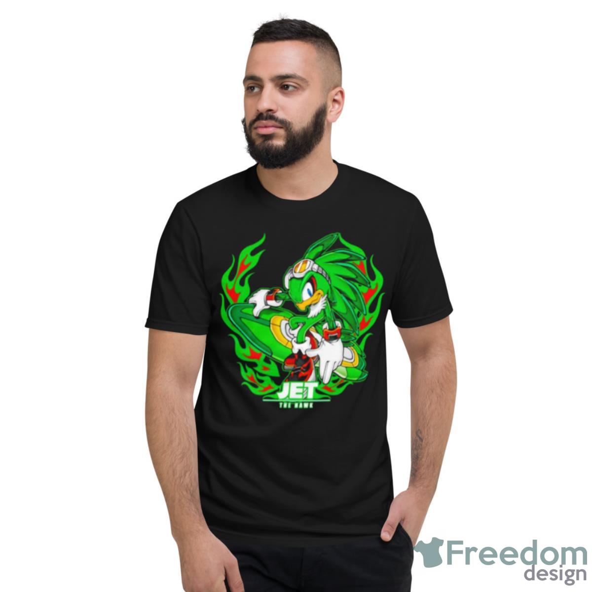 Jet The Hawk Green Flame Shirt - Short Sleeve T-Shirt