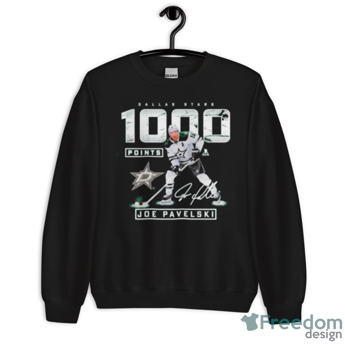 Joe Pavelski Dallas Stars 1000 Career Points Shirt - Unisex Crewneck Sweatshirt