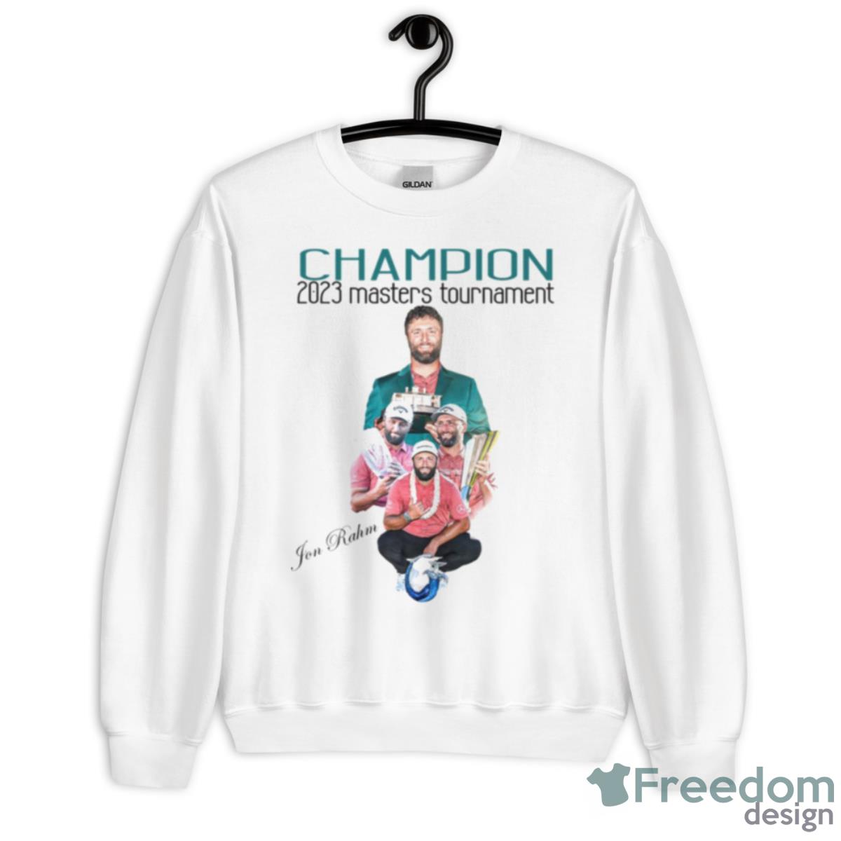 Jon Rahm 2023 Masters Tournament Champ Graphic Shirt - Unisex Heavy Blend Crewneck Sweatshirt