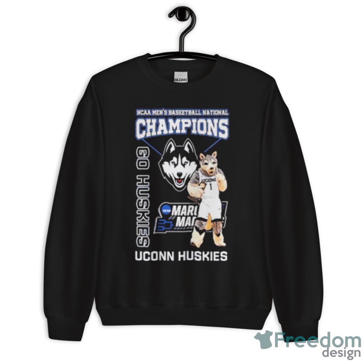 Jonathan The Husky 2023 NCAA Men’s Basketball National Champions UConn Shirt - Unisex Crewneck Sweatshirt