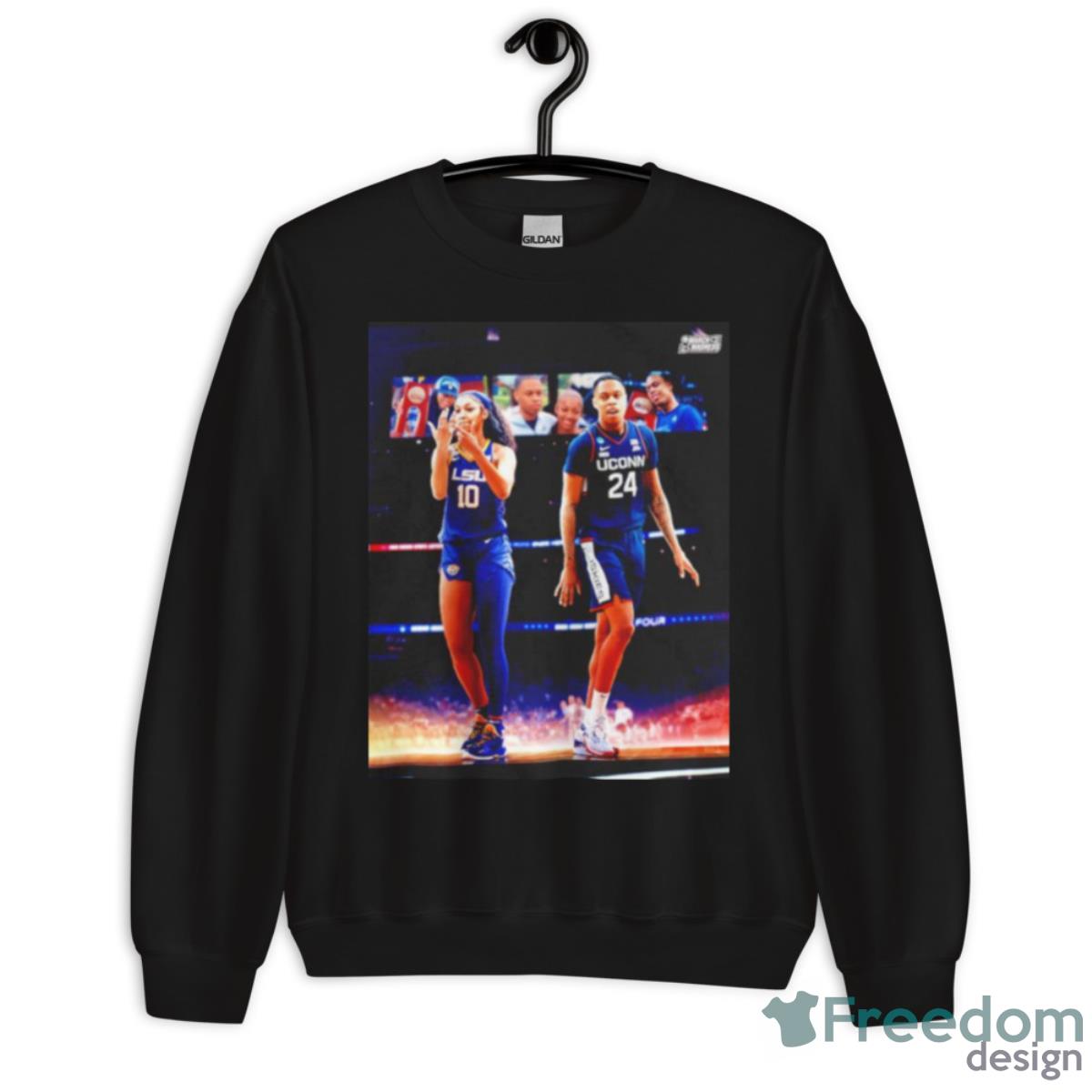 Jordan Hawkins And Angel Reese March Madness Shirt - Unisex Crewneck Sweatshirt