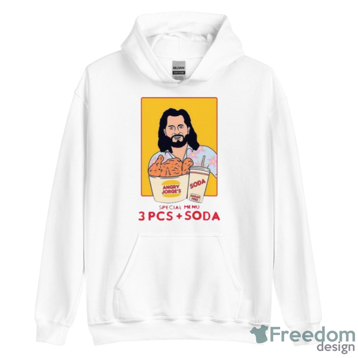 Jorge Masvidal 3 Piece With Soda Shirt image Jorge Masvidal 3 Piece With Soda Shirt - Unisex Heavy Blend Hooded Sweatshirt