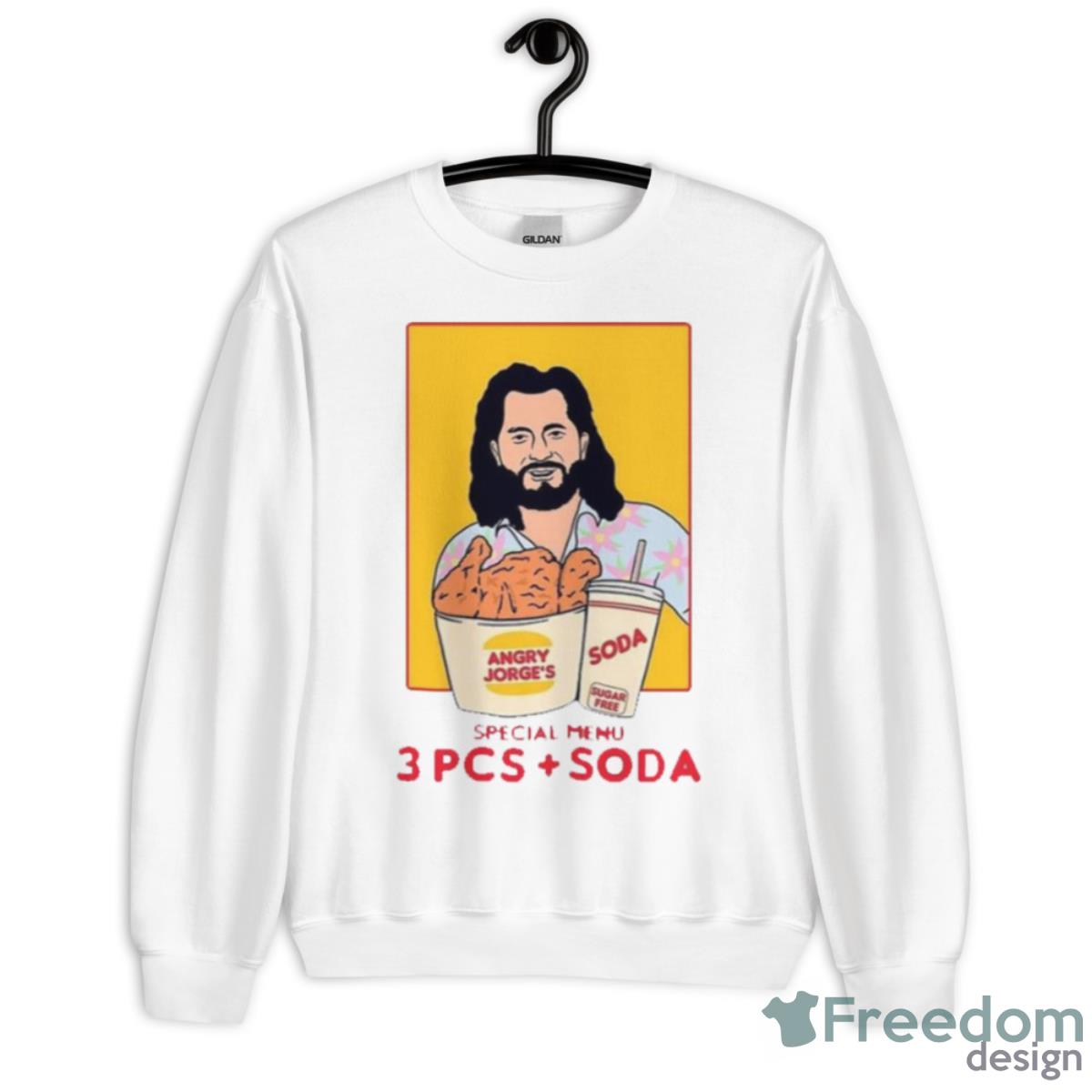 Jorge Masvidal 3 Piece With Soda Shirt - Unisex Heavy Blend Crewneck Sweatshirt Jorge Masvidal 3 Piece With Soda Shirt - Unisex Heavy Blend Crewneck Sweatshirt