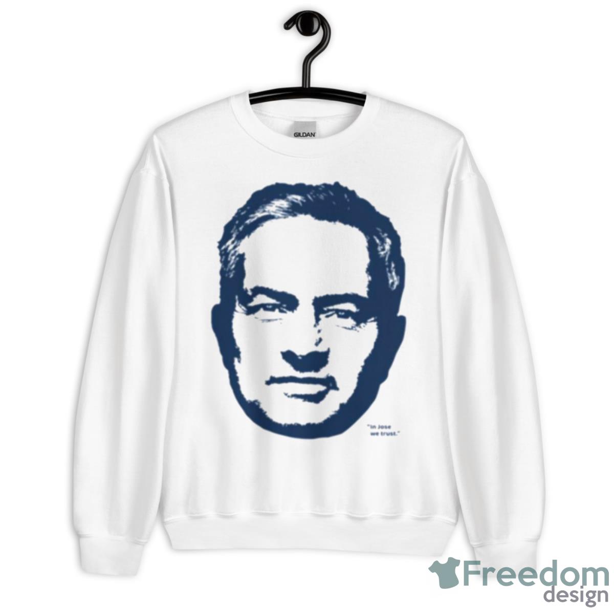 José Mourinho In Jose We Trust Epl Shirt - Unisex Heavy Blend Crewneck Sweatshirt