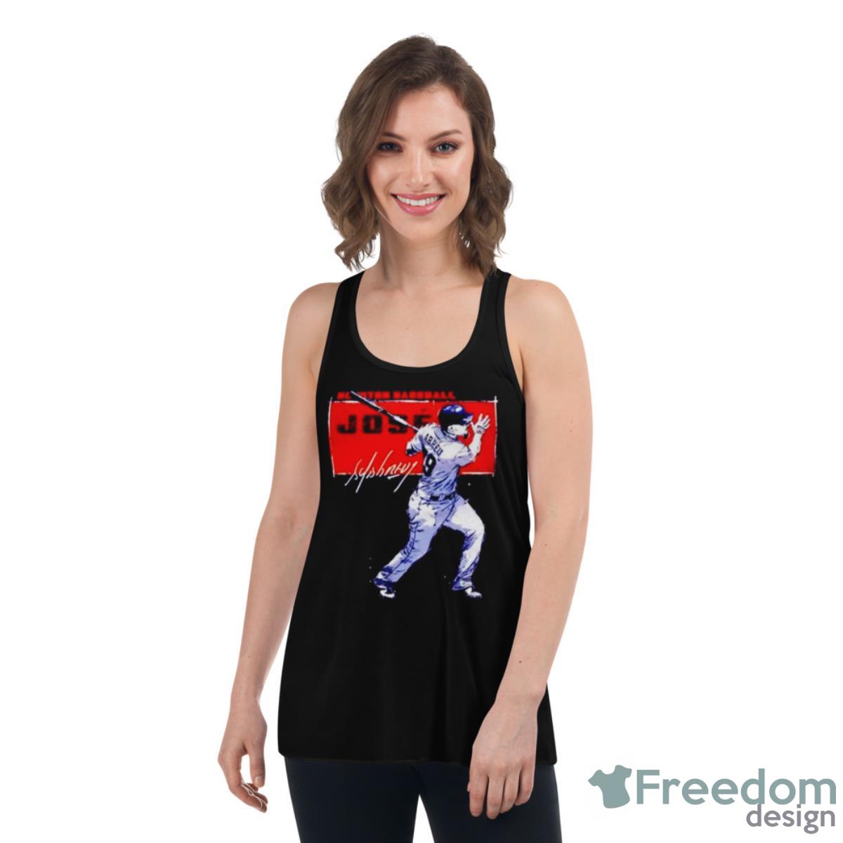 Jose Abreu Houston Astros Baseball Highlight Shirt - Womens Flowy Racerback Tank Jose Abreu Houston Astros Baseball Highlight Shirt - Womens Flowy Racerback Tank