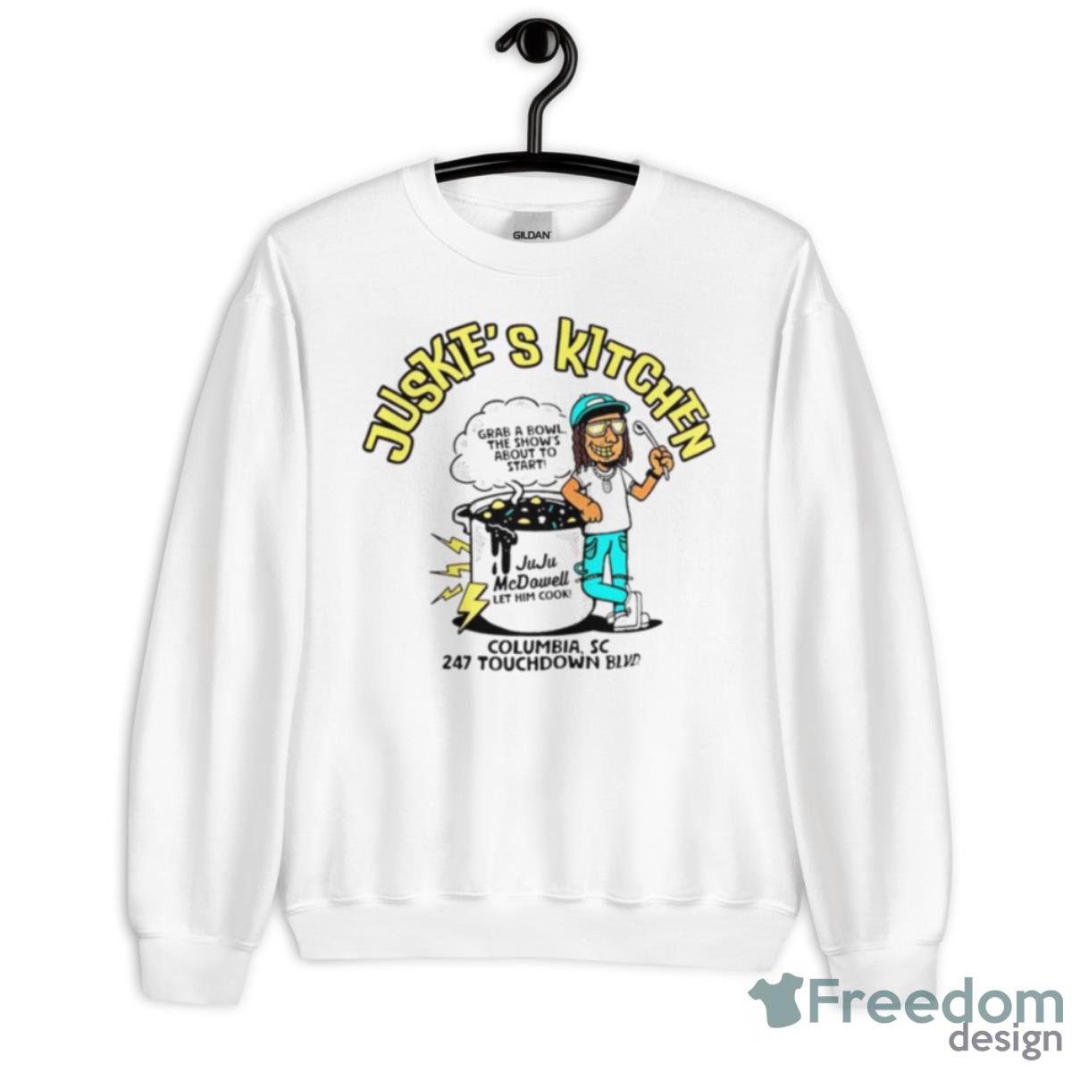 Juskie’s Kitchen Juju McDowell Let Him Cook Shirt - Unisex Heavy Blend Crewneck Sweatshirt
