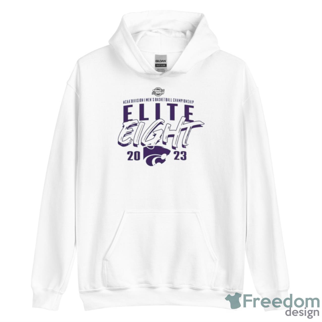 K State Wildcats 2023 NCAA Men’s Basketball Tournament March Madness Elite Eight Team Shirt - Unisex Heavy Blend Hooded Sweatshirt