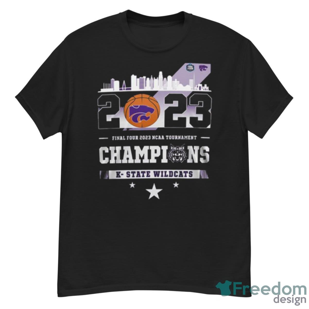 K State Wildcats City Skyline Final Four 2023 NCAA Tournament Champions Shirt - G500 Men’s Classic T-Shirt