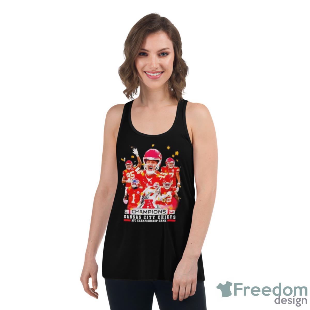 Kansas City Chiefs AFC Champions Players Shirt - Womens Flowy Racerback Tank Kansas City Chiefs AFC Champions Players Shirt - Womens Flowy Racerback Tank