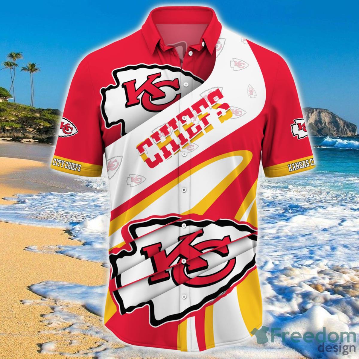 20% OFF Kansas City Chiefs Hawaiian Shirt Tropical Flower Short