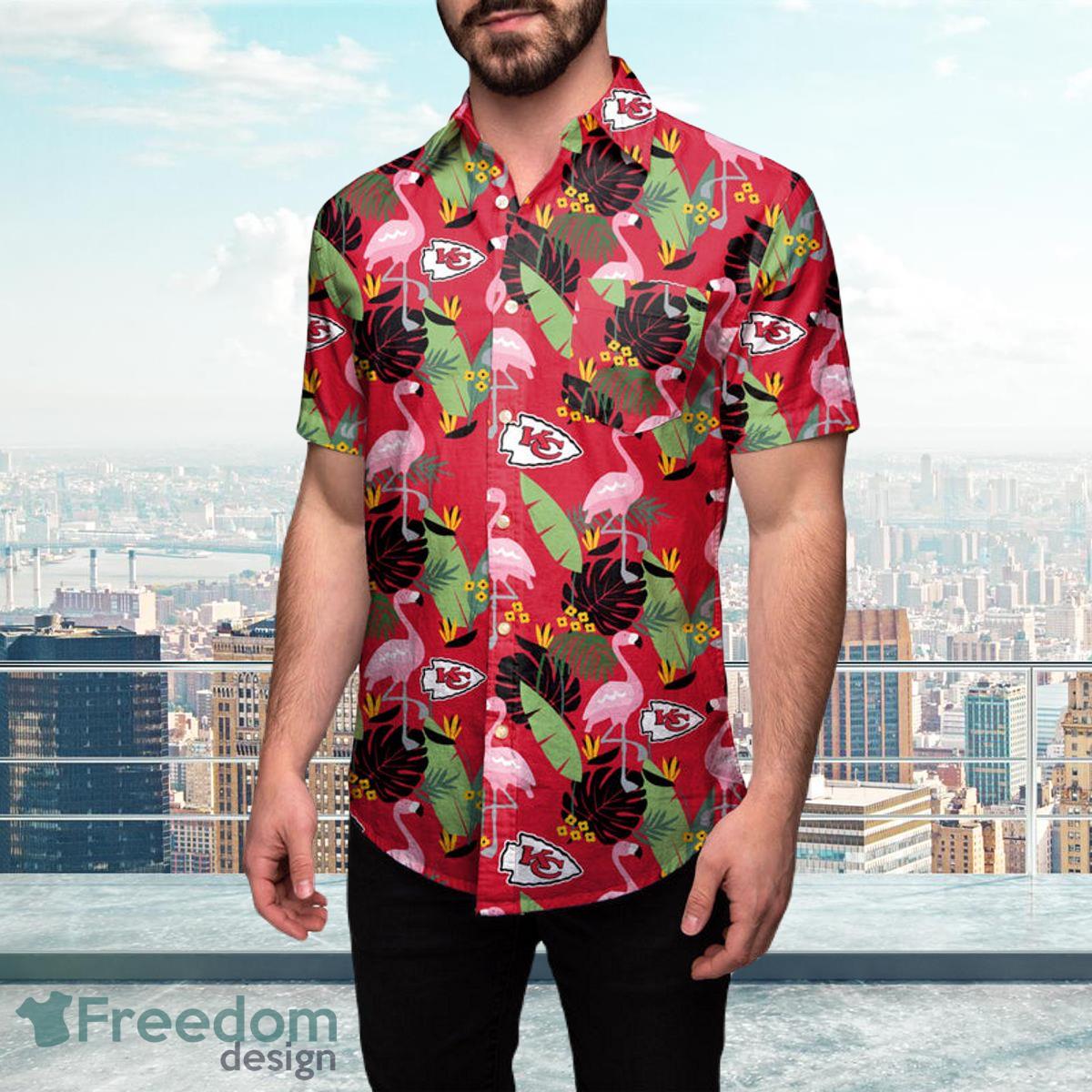 Kansas City Chiefs NFL Mens Hawaiian Button Up Shirt Limited Editon 