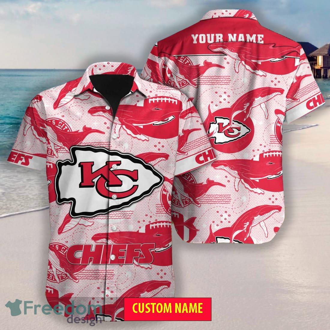 Kansas City Chiefs NFL Short Sleeve Aloha Hawaiian Shirt And