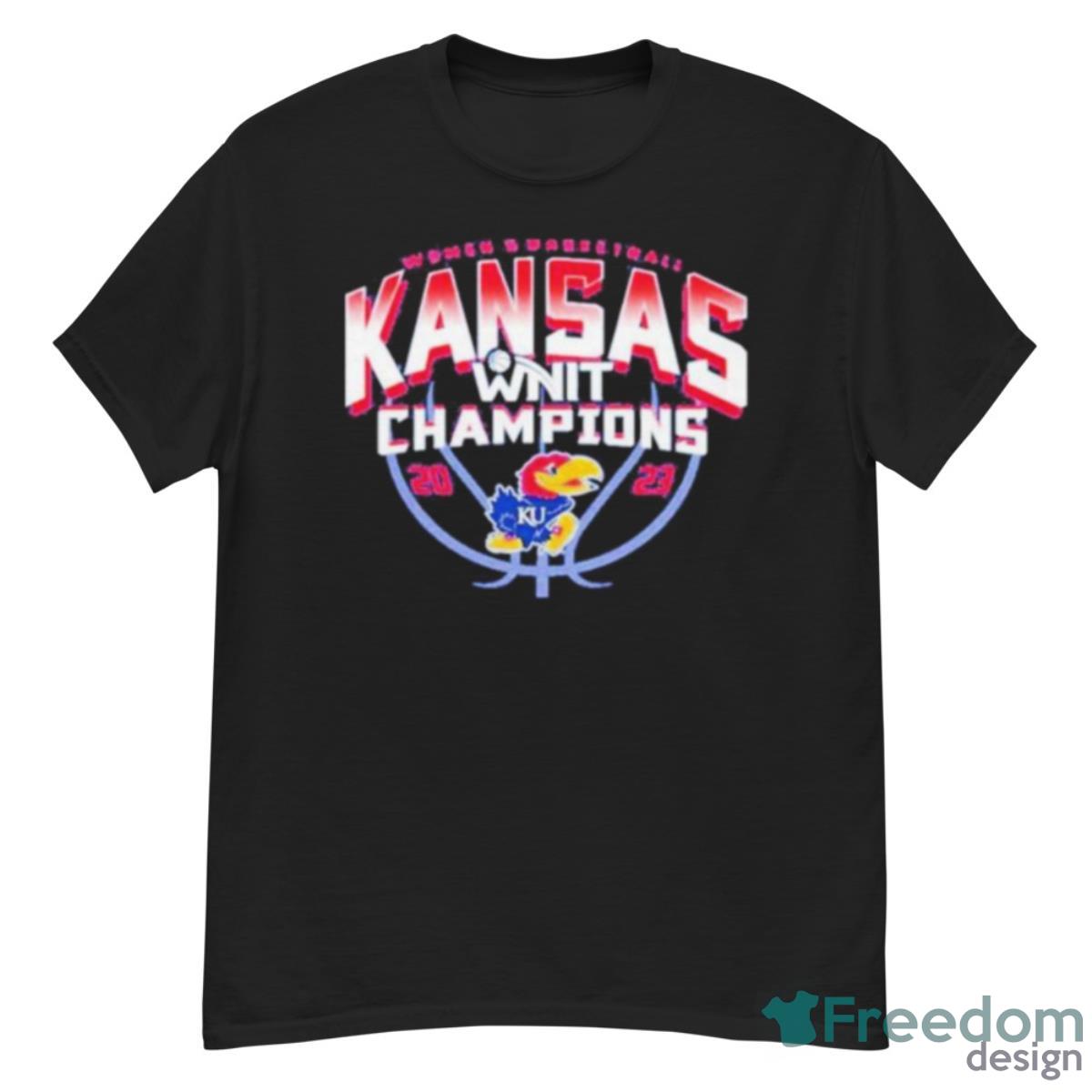 Kansas Jayhawks Blue 2023 Women’s Basketball NIT Champions Shirt - G500 Men’s Classic T-Shirt