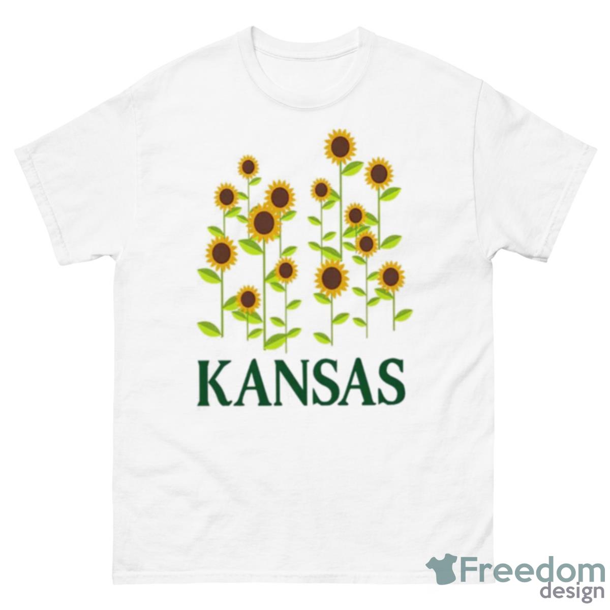 Kansas Womens Yellow Sunflower Shirt - 500 Men’s Classic Tee Gildan