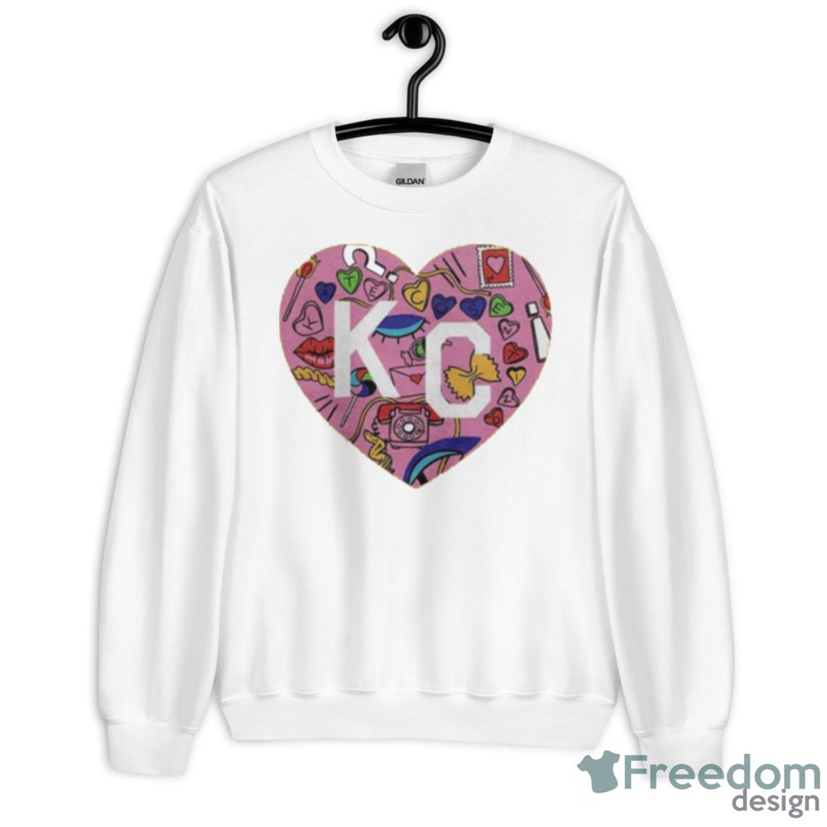 Kate Cosentino Art As Mentorship KC HearShirt - Unisex Heavy Blend Crewneck Sweatshirt