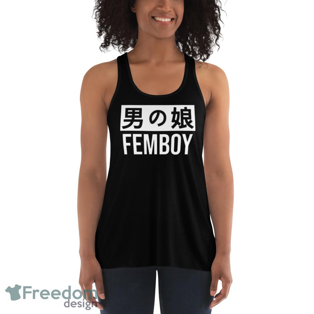 Kawaii Japanese Femboy Kanji White T Shirt Freedomdesign 7588