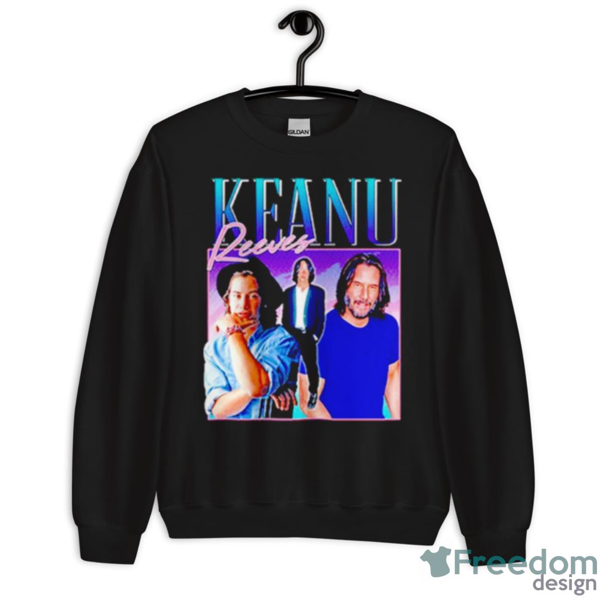 Keanu Reeves Homage Vintage Shirt - Unisex Crewneck Sweatshirt