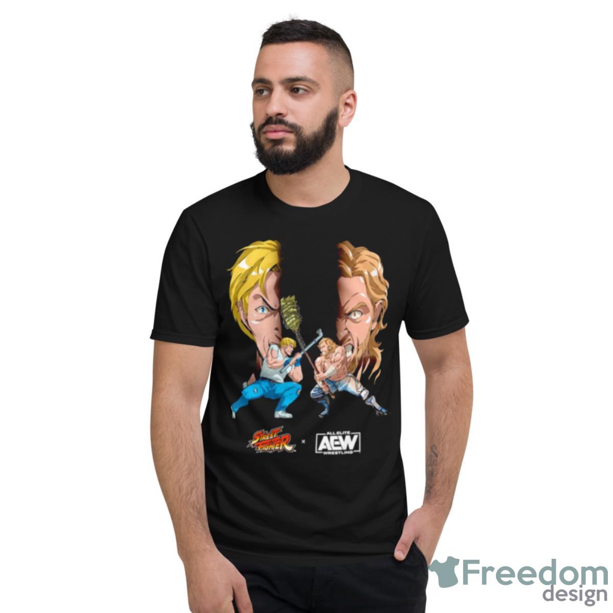 Kenny Omega Vs. Cody Street Fighter X AEW Shirt - Short Sleeve T-Shirt