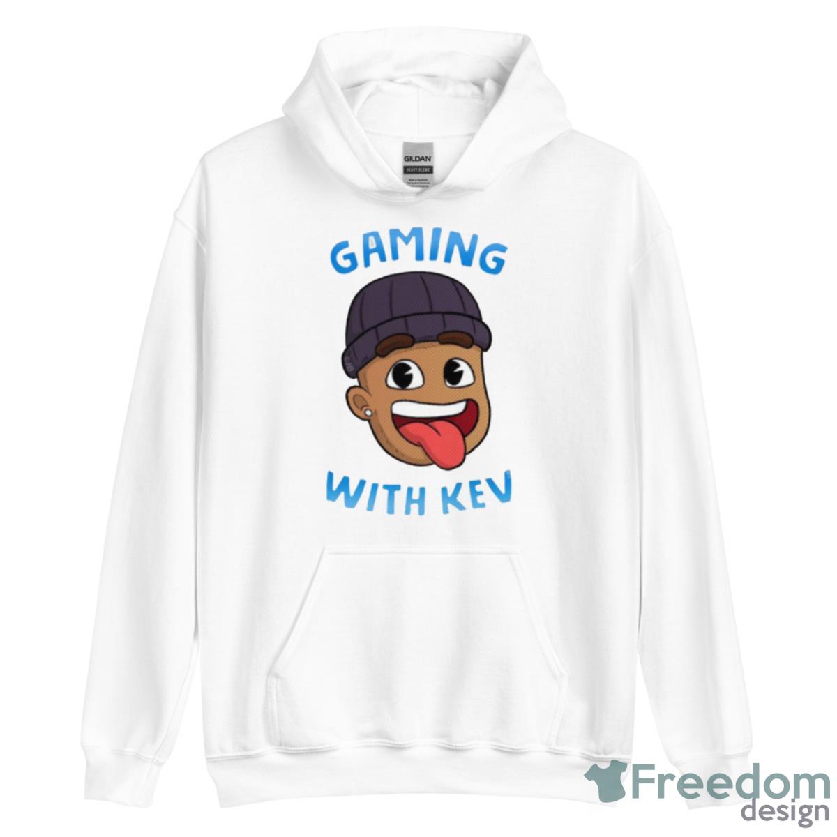 Kev Face Cartoon Gaming With Kev Shirt image Kev Face Cartoon Gaming With Kev Shirt - Unisex Heavy Blend Hooded Sweatshirt