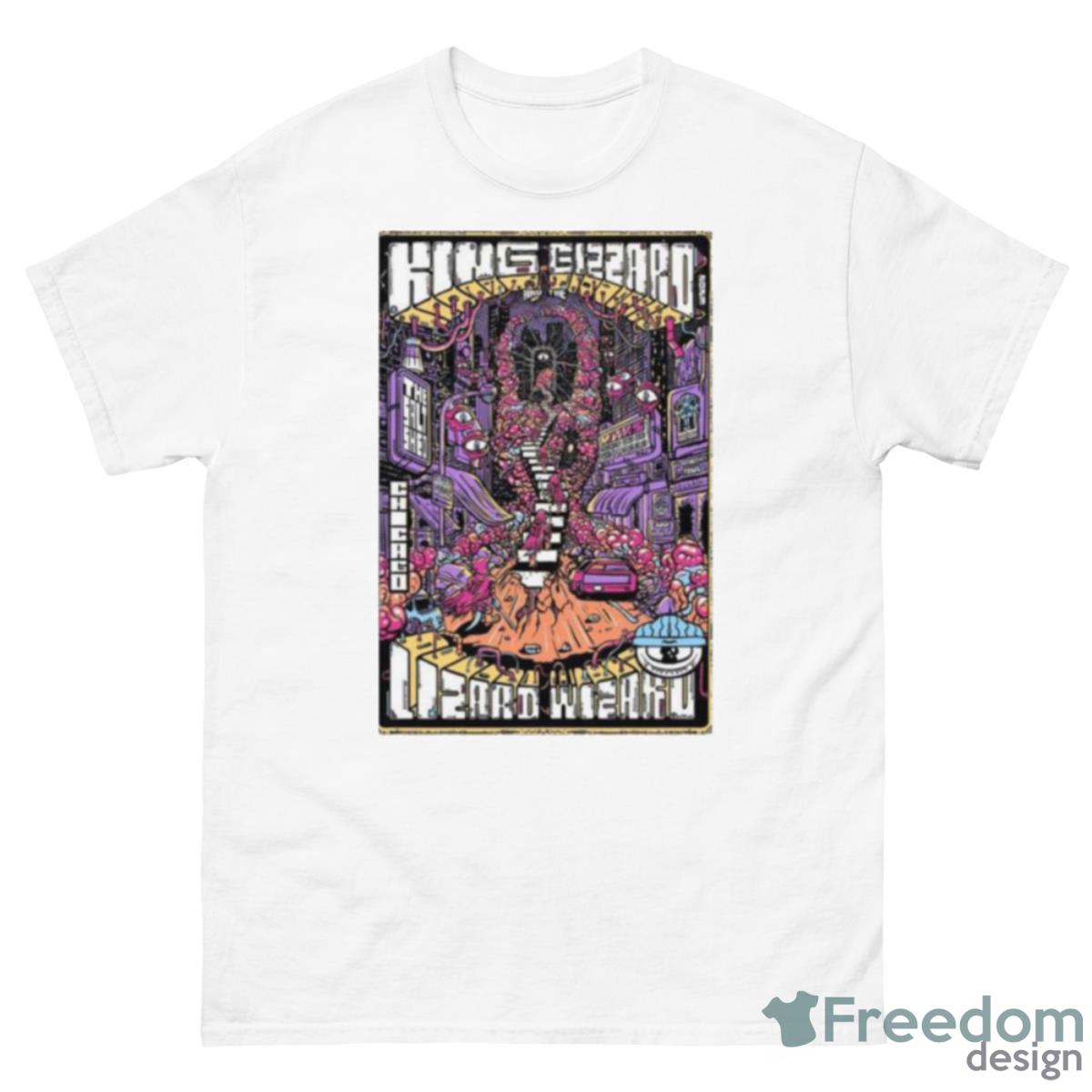 King Gizzard June 11+12+13 2023 Chicago IL Poster Shirt - 500 Men’s Classic Tee Gildan