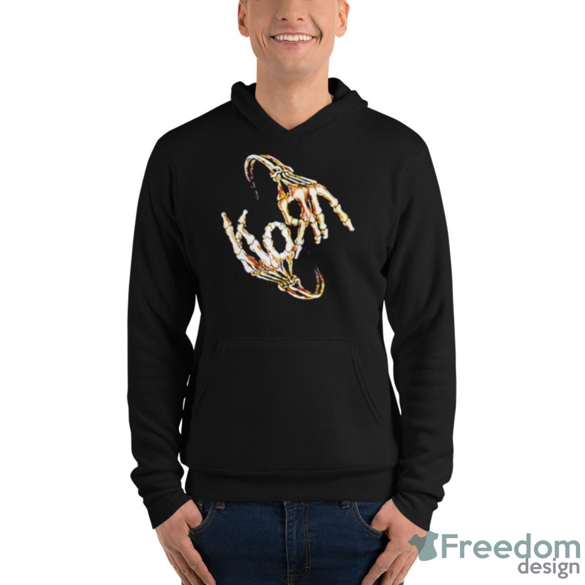 Korn Skeleton Fingers Logo Shirt - Unisex Fleece Pullover Hoodie Korn Skeleton Fingers Logo Shirt - Unisex Fleece Pullover Hoodie