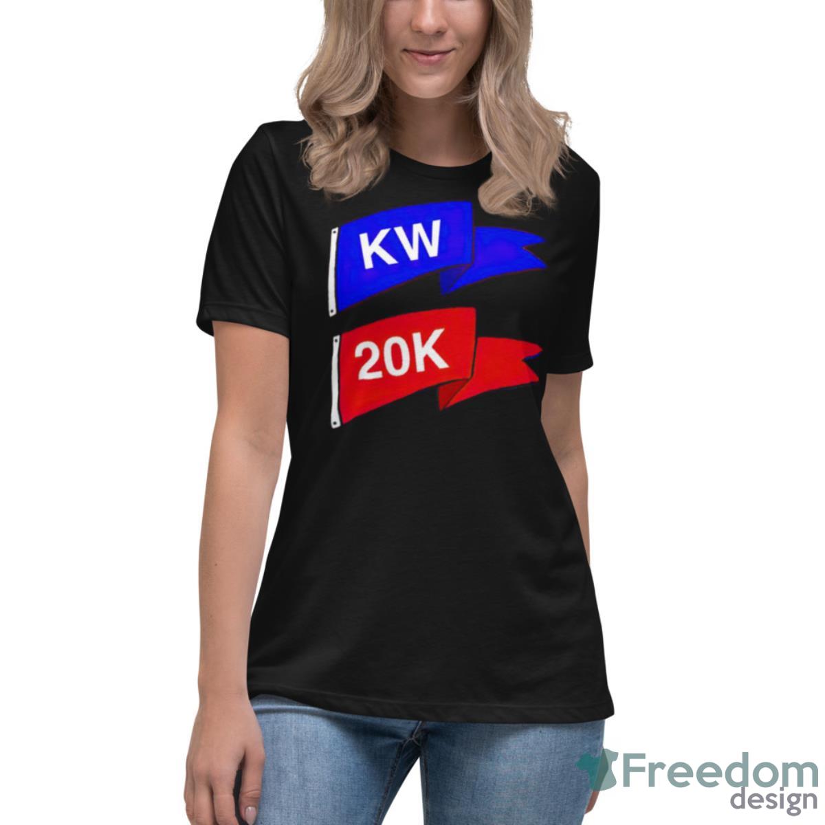 Kw 20k Flags Shirt - Womens Relaxed Short Sleeve Jersey Tee Kw 20k Flags Shirt - Womens Relaxed Short Sleeve Jersey Tee