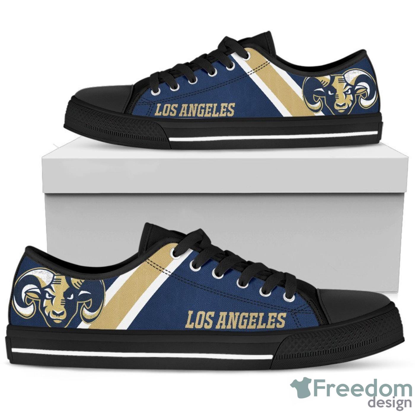 LA Rams NFL Low Top Canvas Shoes For Men And Women Product Photo 1