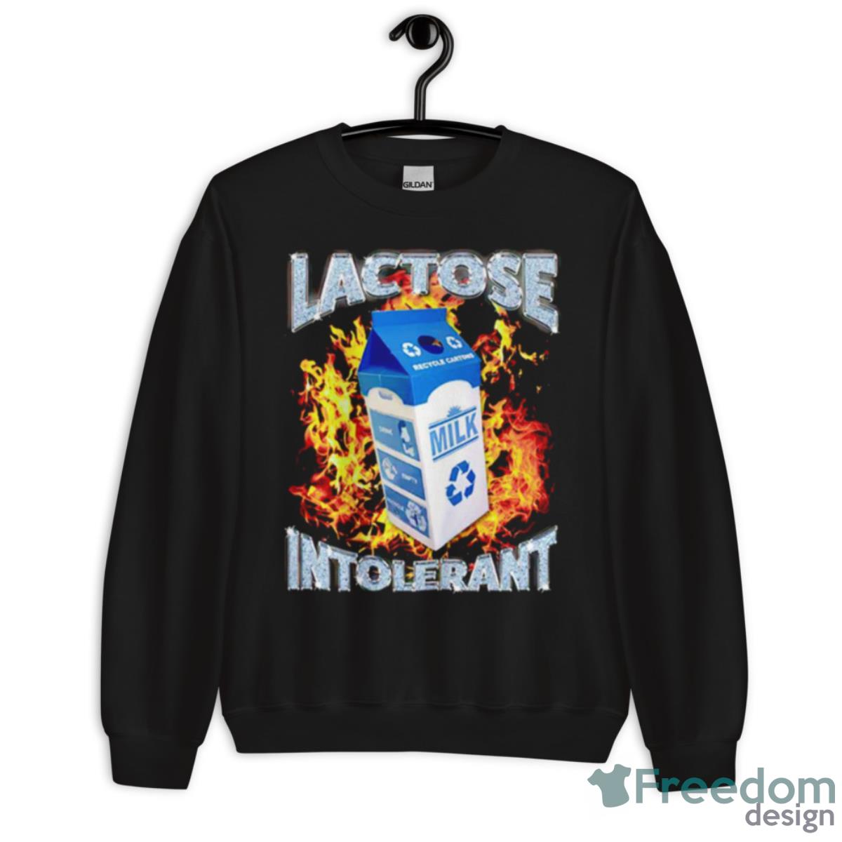 Lactose Intolerant Milk Shirt - Unisex Crewneck Sweatshirt