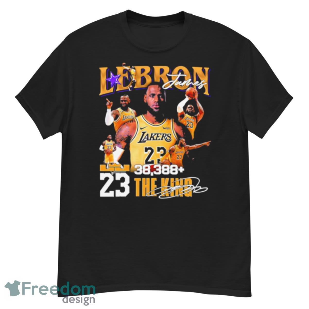 Lakers Lebron 23 The King Signature Shirt - G500 Men’s Classic T-Shirt