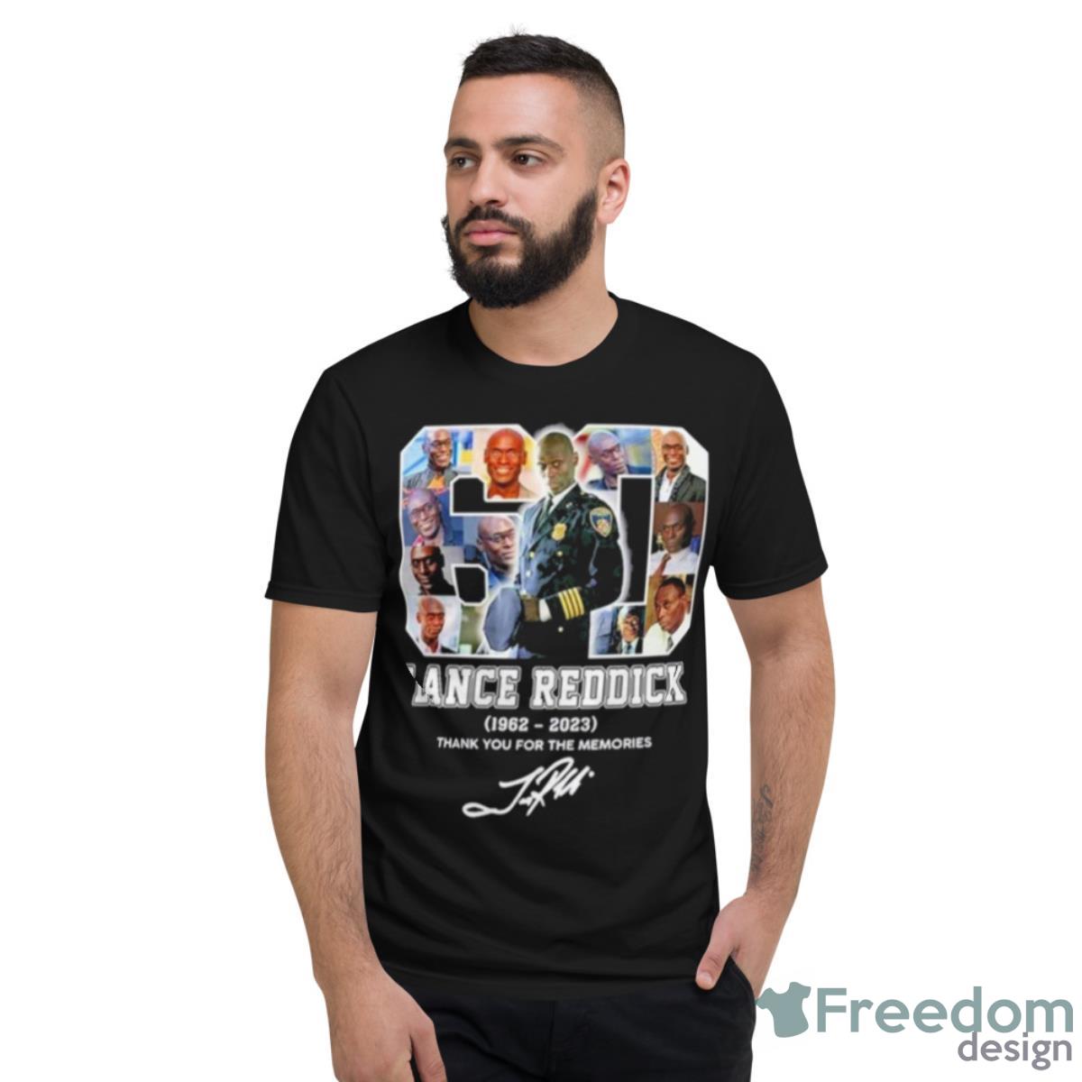 Lance Reddick 1962 2023 Thank You For The Memories Sigantures Shirt - Short Sleeve T-Shirt