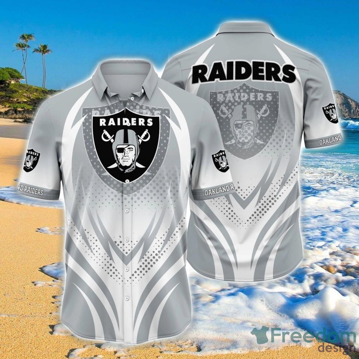 Las Vegas Raiders NFL Hawaiian Shirt 3D Print For Fan Product Photo 1