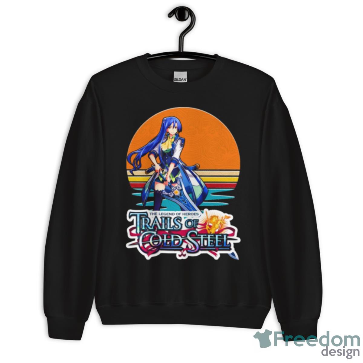 Laura S Arseid Retro Circle Trails Of Cold Steel Shirt - Unisex Crewneck Sweatshirt