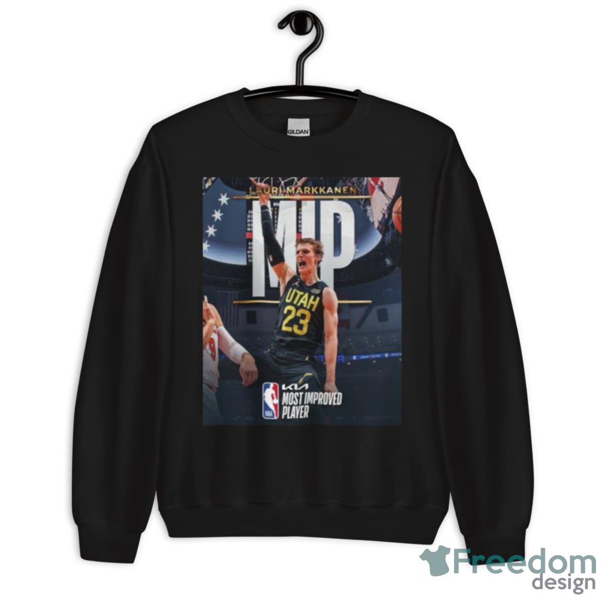 Lauri Markkanen MIP 2023 NBA Shirt - Unisex Crewneck Sweatshirt