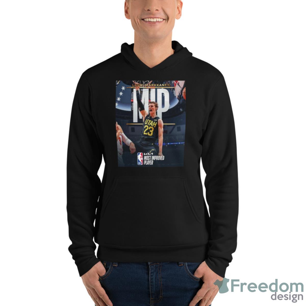 Lauri Markkanen MIP 2023 NBA Shirt - Unisex Fleece Pullover Hoodie Lauri Markkanen MIP 2023 NBA Shirt - Unisex Fleece Pullover Hoodie
