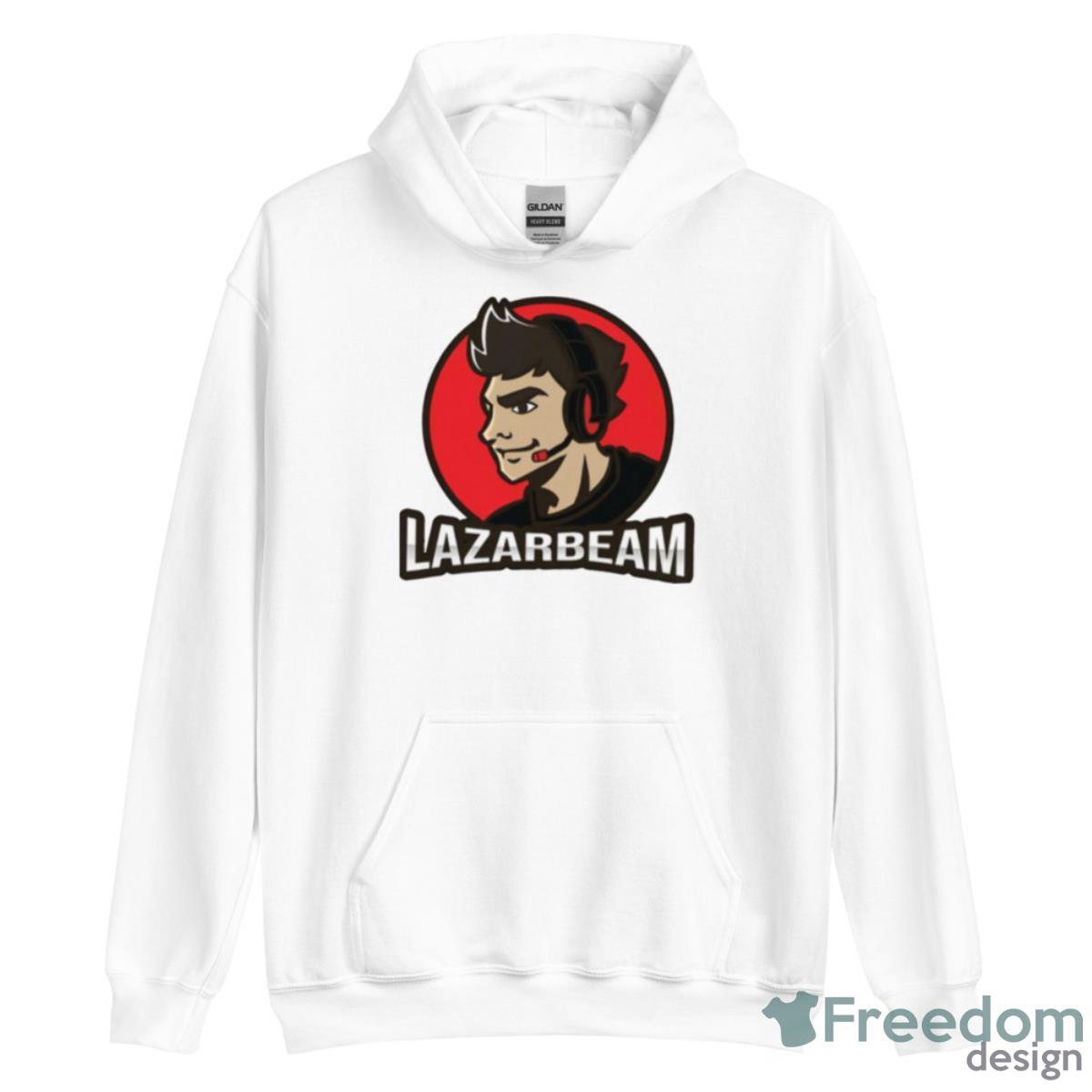Lazarbeam Red Logo Youtuber Shirt image Lazarbeam Red Logo Youtuber Shirt - Unisex Heavy Blend Hooded Sweatshirt