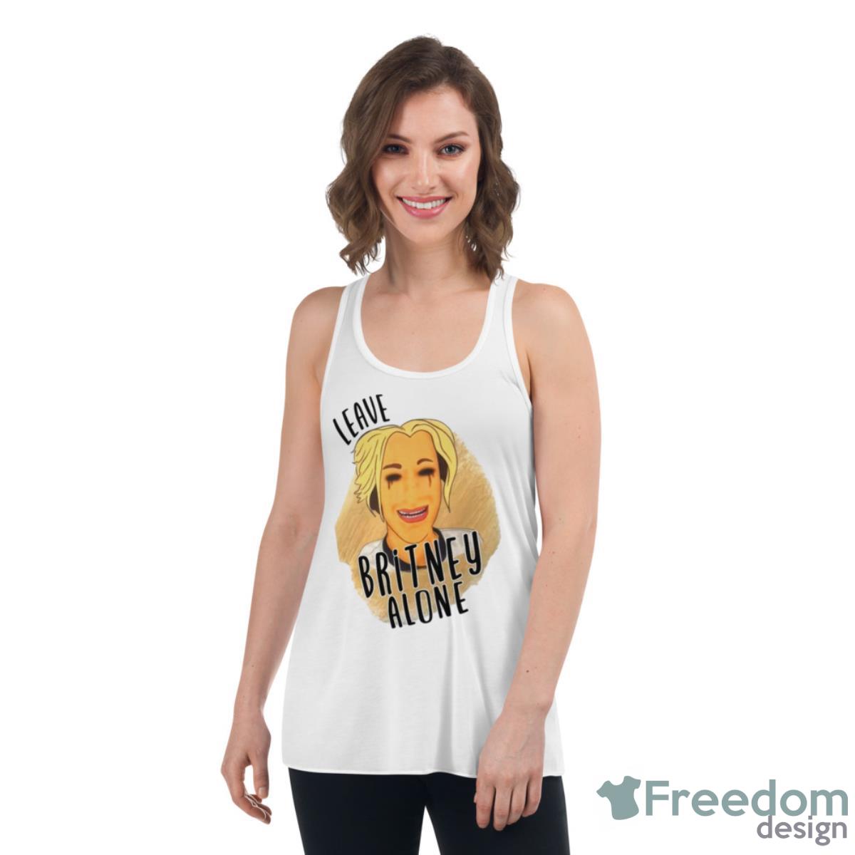 Leave Britney Alone 2023 Shirt - Womens Flowy Racerback Tank Leave Britney Alone 2023 Shirt - Womens Flowy Racerback Tank