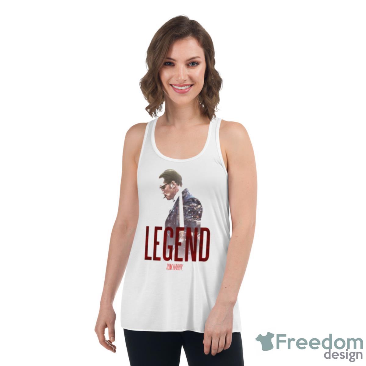 Legend Movie Design Tom Hardy Shirt - Womens Flowy Racerback Tank Legend Movie Design Tom Hardy Shirt - Womens Flowy Racerback Tank