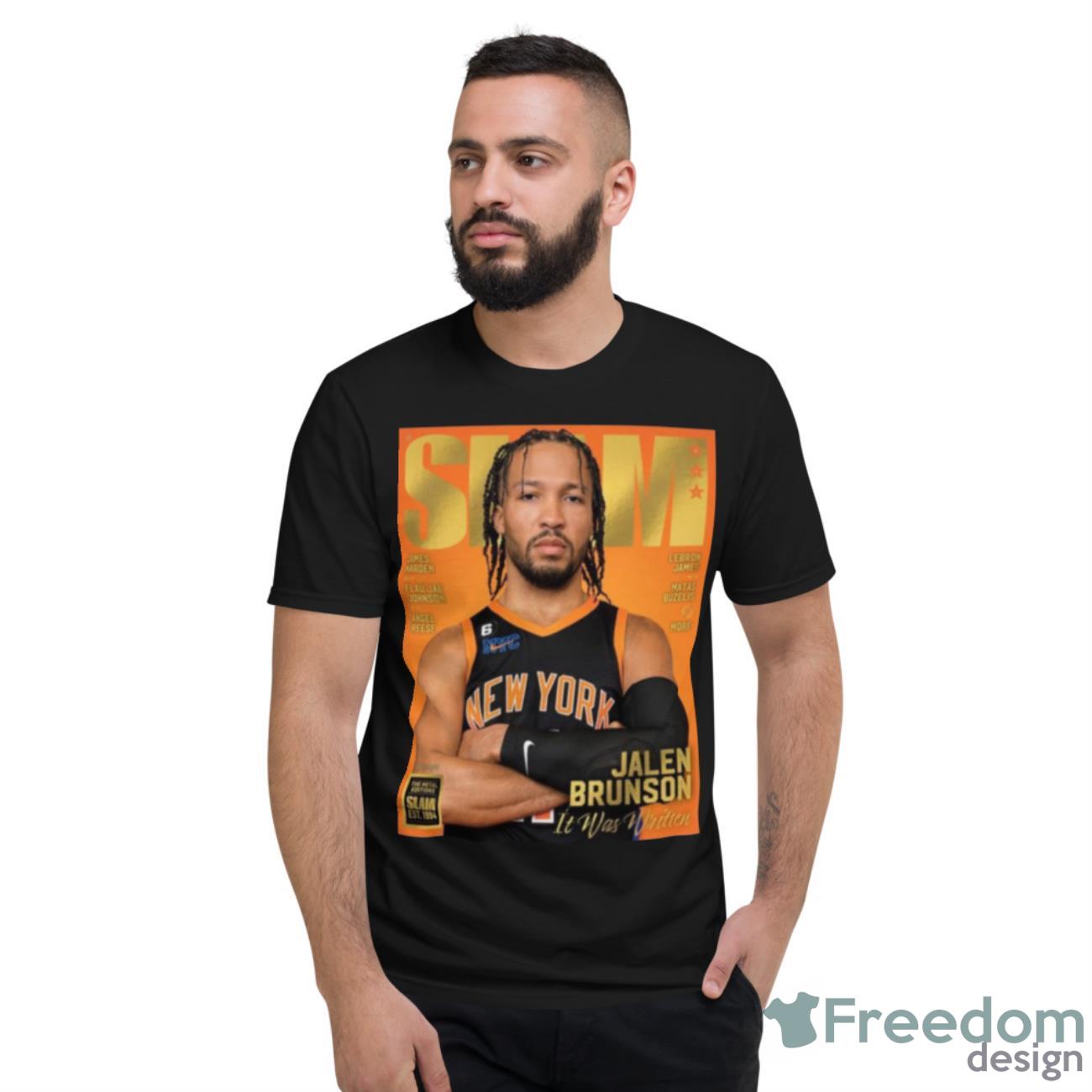 Legendary Slam Jalen Brunson It Was Written Shirt - Short Sleeve T-Shirt