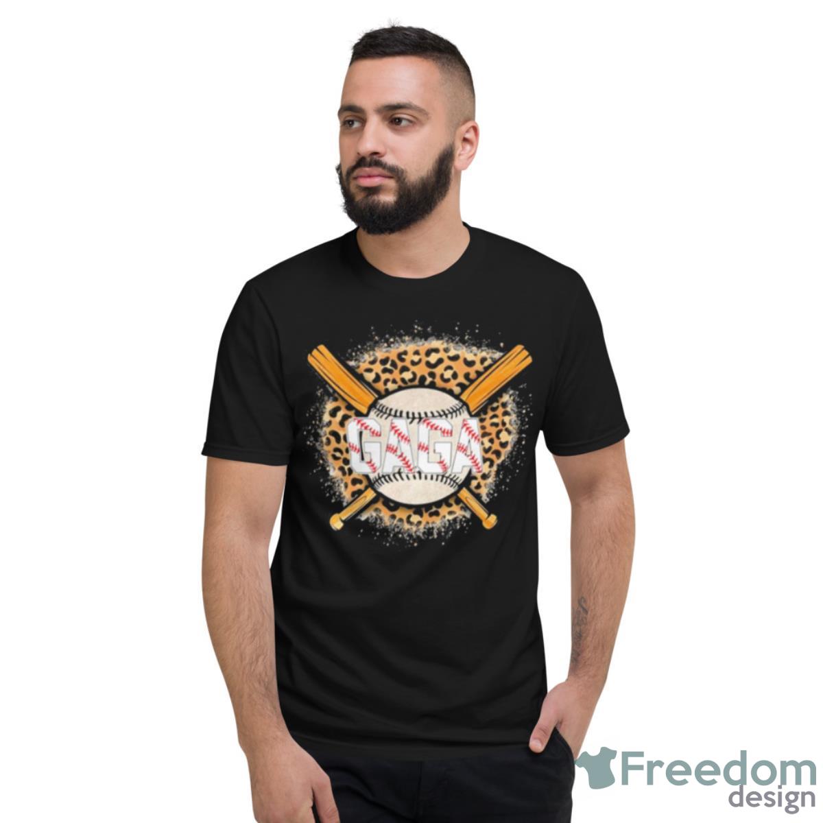 Leopard Baseball Bat Gaga Shirt - Short Sleeve T-Shirt