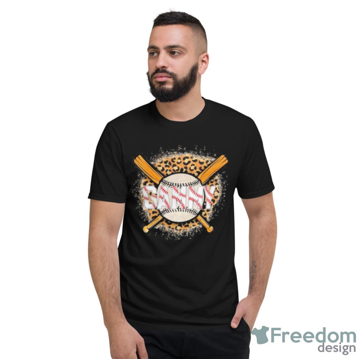 Leopard Baseball Bat Gammy Shirt - Short Sleeve T-Shirt