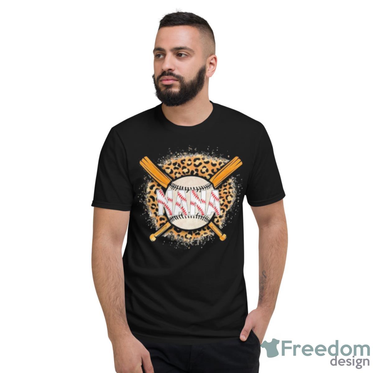 Leopard Baseball Bat Nana Shirt - Short Sleeve T-Shirt